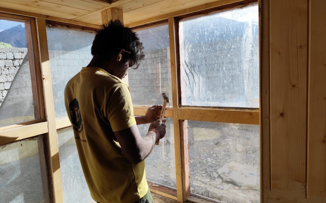 pose des vitres